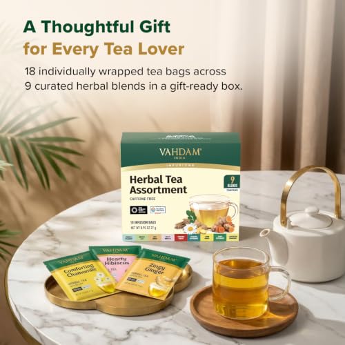 Assorted Herbal Tea Sampler (18 Count)