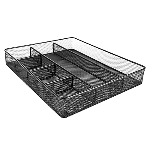 Mesh Desk Drawer Organizer with 6 Compartments (4 Count)