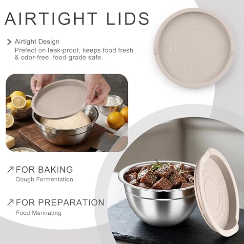 Mixing Bowls with Airtight Lids (6 Count)