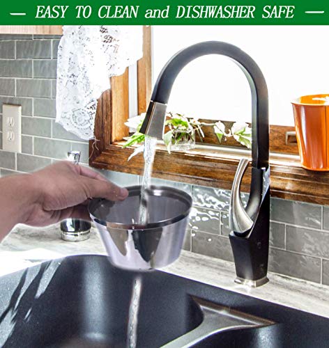 Stainless Steel Reusable Coffee Filters Basket 8 12 Cup Sturdy Permanent Coffee Filter fit for Mr. Coffee Black