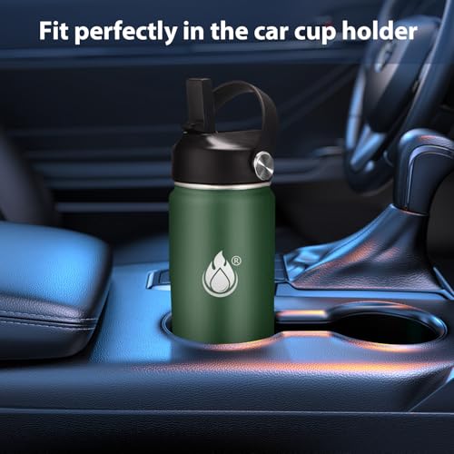 Insulated Water Bottle 32 oz with Straw