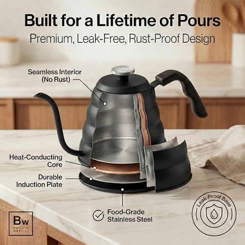 Gooseneck Kettle with Thermometer
