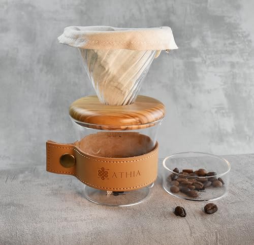 glass pour over coffee maker set