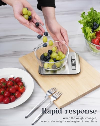 Food Scale Digital Kitchen Scale with Grams & Ounces Units