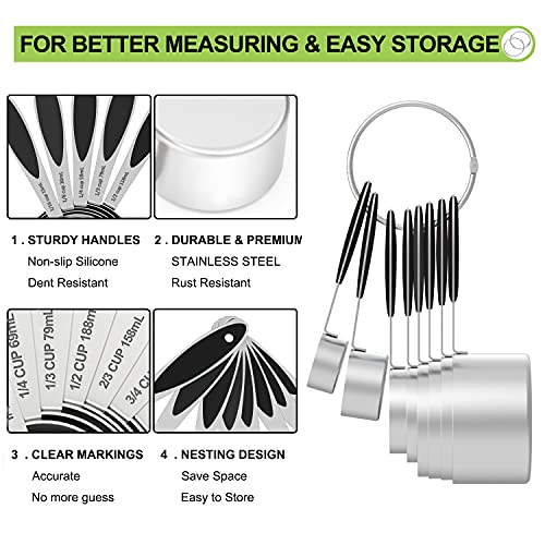 Measuring Cups and Measuring Spoons Set