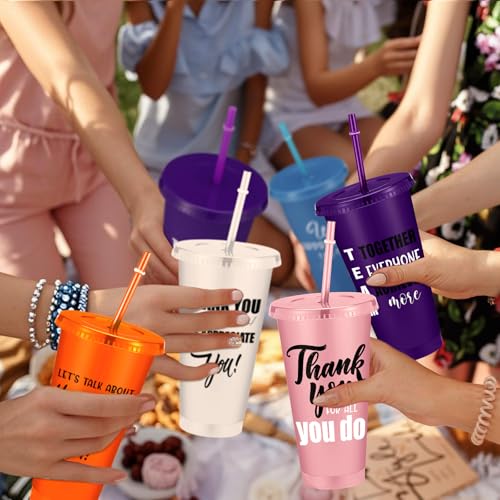 24 Pcs Housekeeping Employee Appreciation Gift Tumblers Bulk 24oz (24 Count)