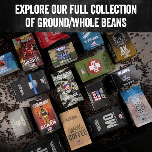 Black Rifle Coffee Medium Roast Ground Coffee Thin Blue Line 12 oz (12 Ounce)
