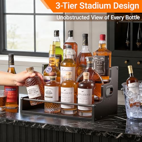 3 Tier Liquor Bottle Display Shelf