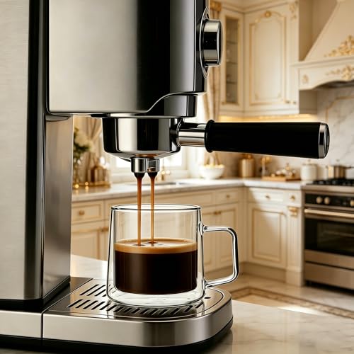 10oz Glass Coffee Mugs (4 Count)