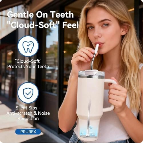 Bent Metal Straws for Stanley 40oz