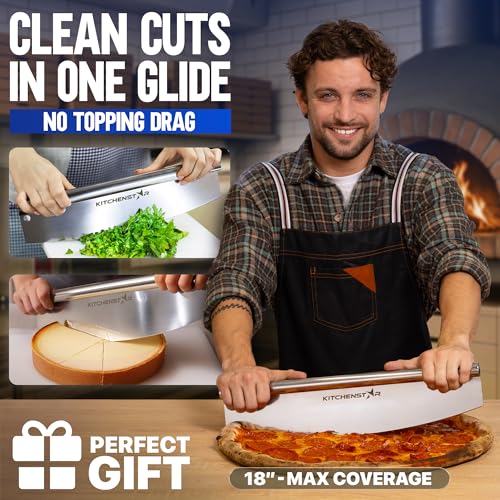 18 Inch Pizza Cutter Rocker Blade