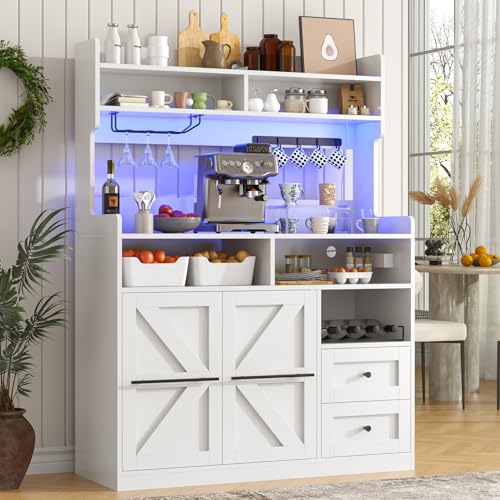 Hutch Storage Buffet Cabinet with Drawers