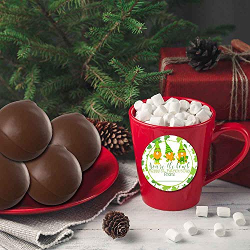 You're The Bomb Gnome Themed St. Patrick's Day Hot Cocoa Bomb Packaging Sticker Labels