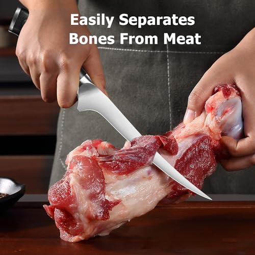 Fillet Knife 7" Flexible Boning Knives with G10 Handle