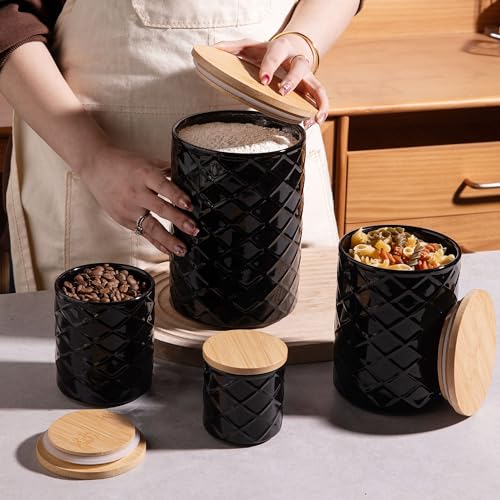 Sweejar Ceramic Canisters Sets for Kitchen Countertop