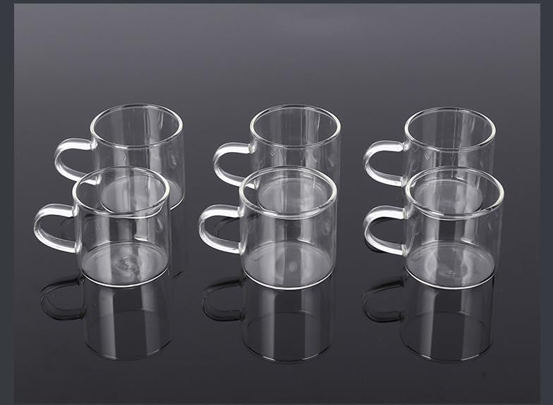Tea Set Gift Set Kettle Home Office Thickened Vintage Teapot Set with 6 Glass Cup