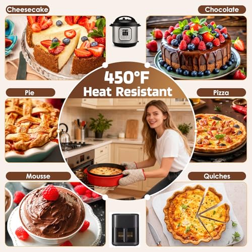 4 7 9 Inch Springform Pan Cheesecake Pan with Silicone Protector (3 Count)