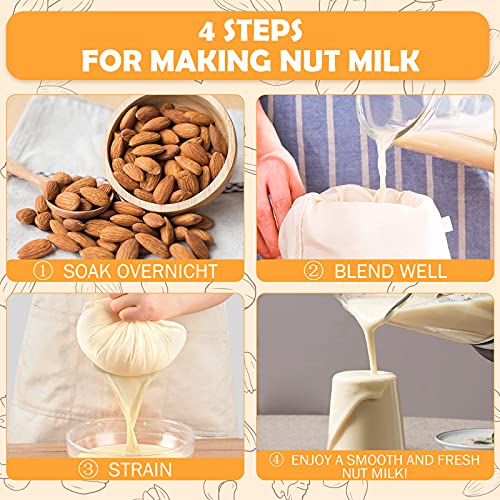 10 Pack Nut Milk Bag