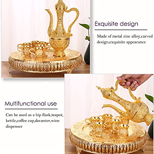 Turkish Tea Coffee Cup and Pot Set Including Teapot
