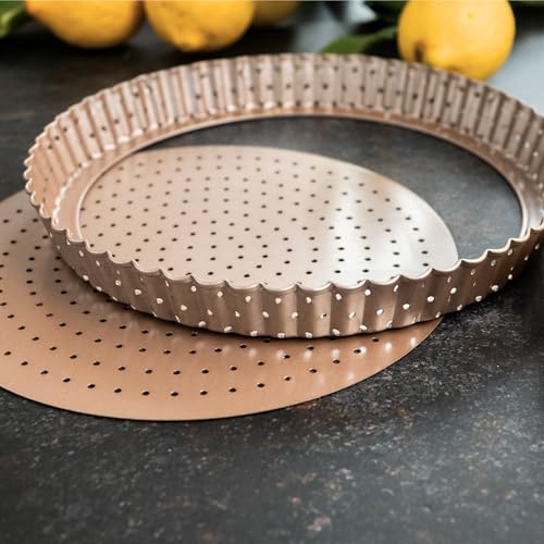 9 inch Tart Pan with Removable Bottom Nonstick