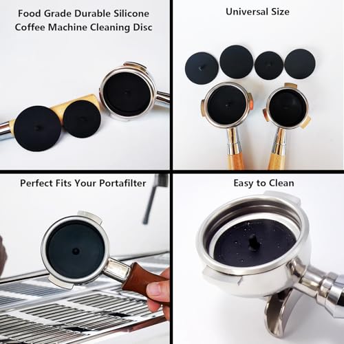 Espresso Coffee Machine Cleaning Brush Kit with Portafilter Cleaning Disc