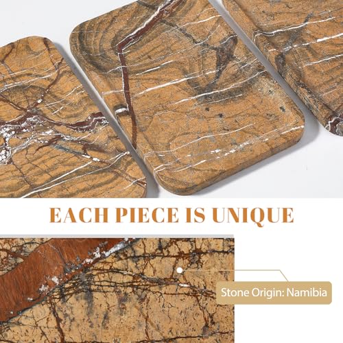 Marble Tray 12"x8" Natural Marble Vanity Tray for Countertop Bathroom Kitchen Dresser