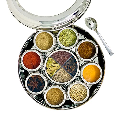 Stainless Steel Indian Spice Box