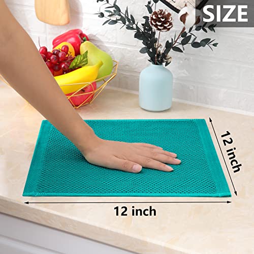 100% Cotton Waffle Weave Kitchen Dish Cloths 12 (12 Count)