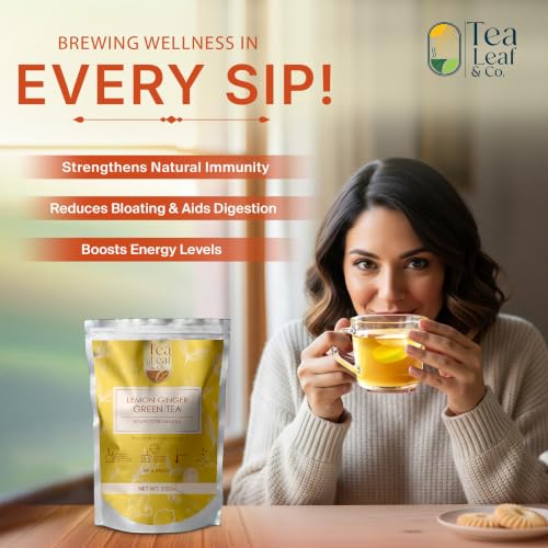Lemon Ginger Green Tea Loose Leaf (3.53 Ounce)