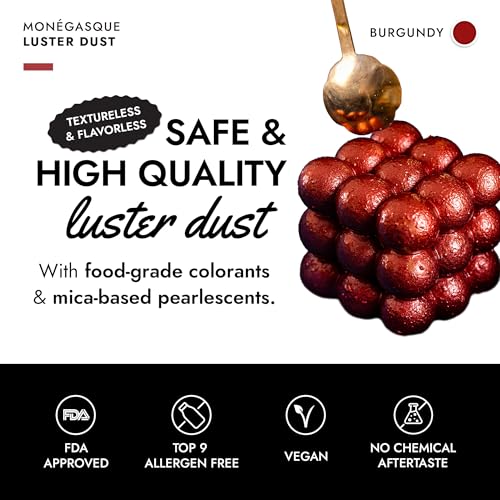 Burgundy Red Edible Glitter for Drinks & Cakes