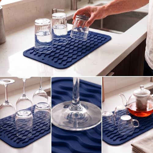 Silicone Dish Drying Mat for Multiple Usage