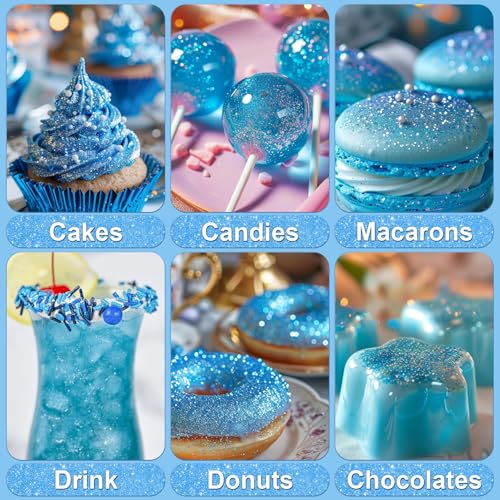 Blue Edible Glitter