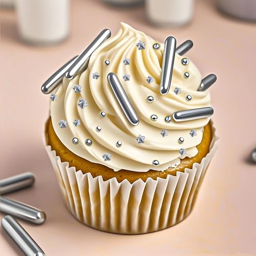 Silver Sprinkles 130g (4.58 Ounce)