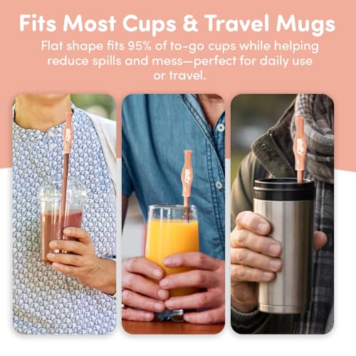 Flow Limiting Dysphagia Straw for Safe Drinking (2 Count)