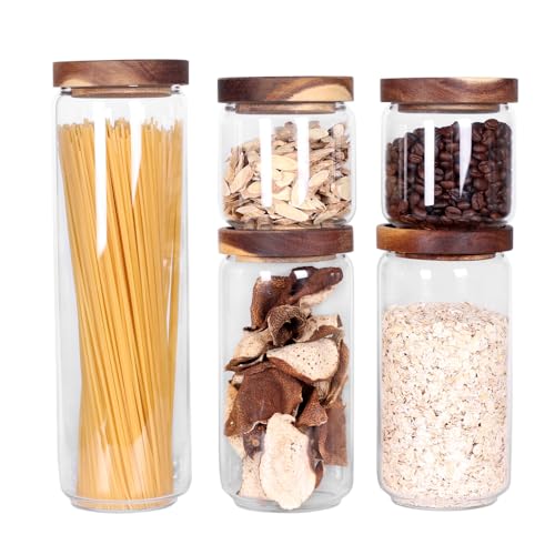 Set of 5 Kitchen Canisters