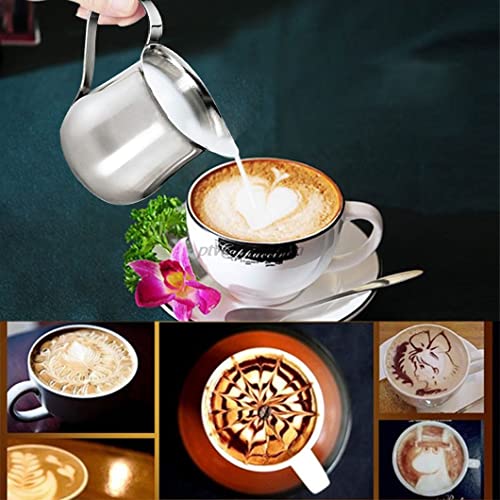 2.5 oz Milk Frothing Pitcher Stainless Steel Small Bell