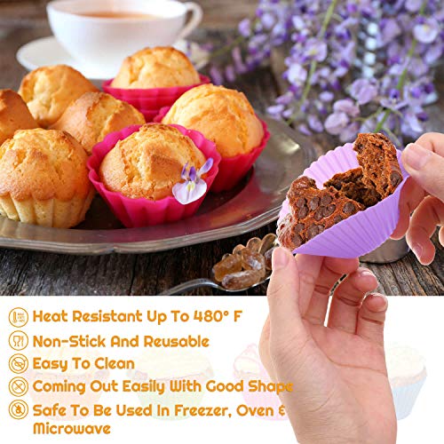 54 Pack Silicone Muffin Cups (54 Count)