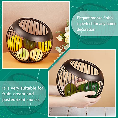 2 Pieces Coffee Pods Holder K Pods Holder Large Capacity Coffee Pod Baskets Stainless Steel Cup Organizer Sturdy for Espresso Capsule Pot Storage Metal Wire Fruit Bowl Snack Storage (2 Count)