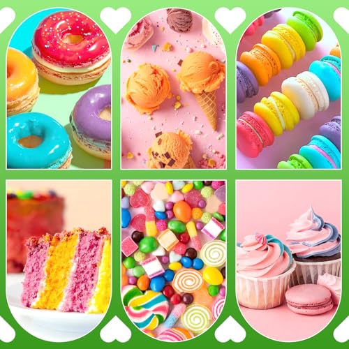 Natural Food Coloring 6 Colors x 10ml (2.1 Fl Oz)