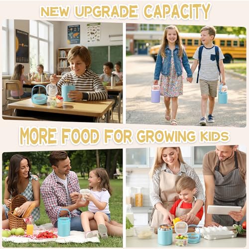20oz Soup Thermo for Hot Food with a Snack Box Container