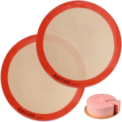 Round Silicone Baking Mats for 10 inch Cake Pan