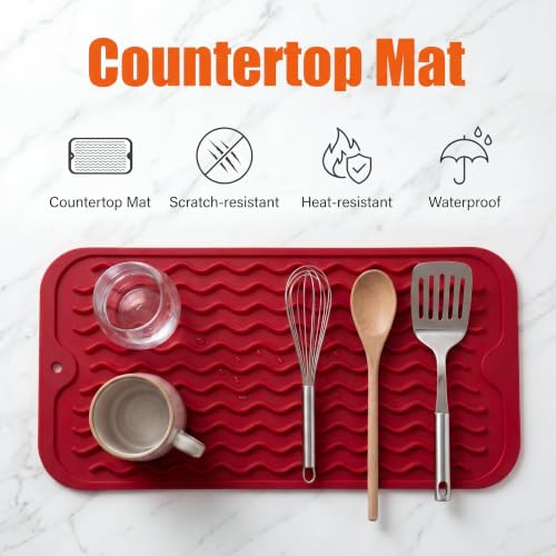 Silicone Dish Drying Mat for Multiple Usage