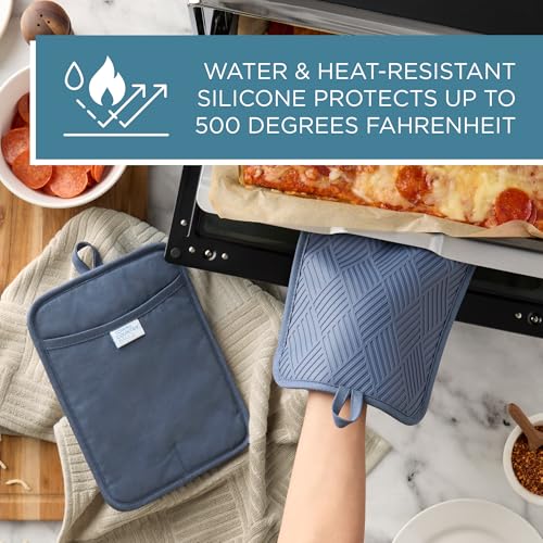 Basketweave Soft Silicone Pot Holder 2 (2 Count)