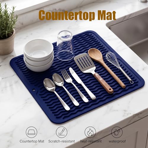 Silicone Dish Drying Mat for Multiple Usage