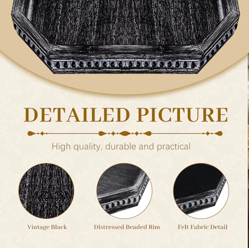 Octagonal Wood Serving Tray