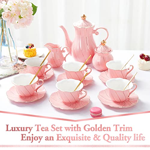 22 pcs Porcelain Tea Set for 6