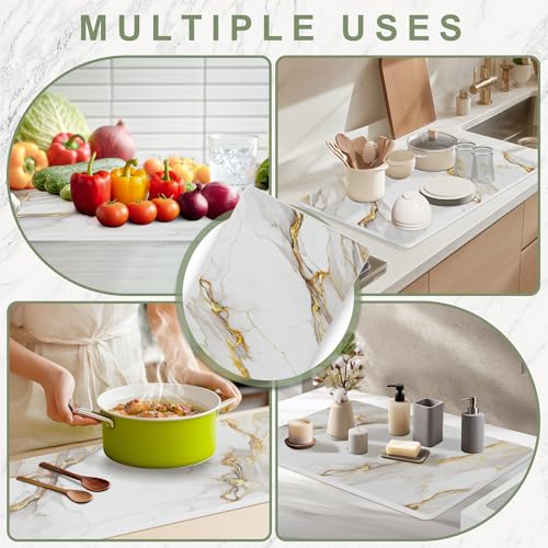 Large Stone Drying Mat for Kitchen Counter