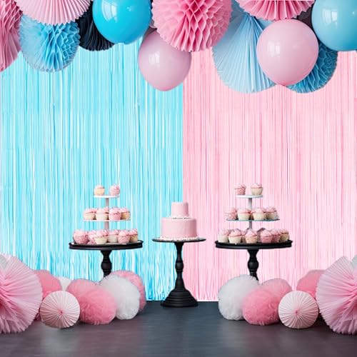 Tinsel Fringe Curtain Backdrop (2 Count)