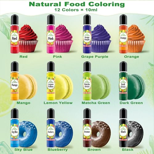 Natural Food Coloring Gel (5 Fl Oz)