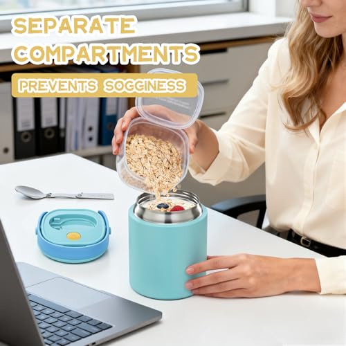 20oz Soup Thermo for Hot Food with a Snack Box Container